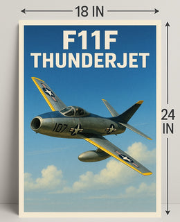 F11F Thunderjet Poster PosterGoat