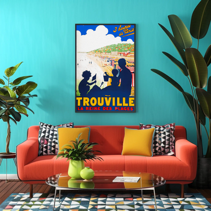 Trouville France Travel Poster