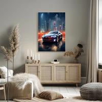 Futuristic Urban Drive Poster