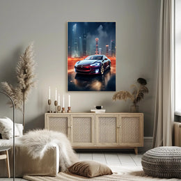 Futuristic Urban Drive Poster