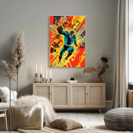 Dynamic Superhero Action Poster