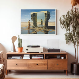 Surreal Desert Reflections Surreal Poster