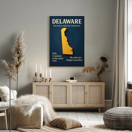 Delaware – The First State Poster PosterGoat