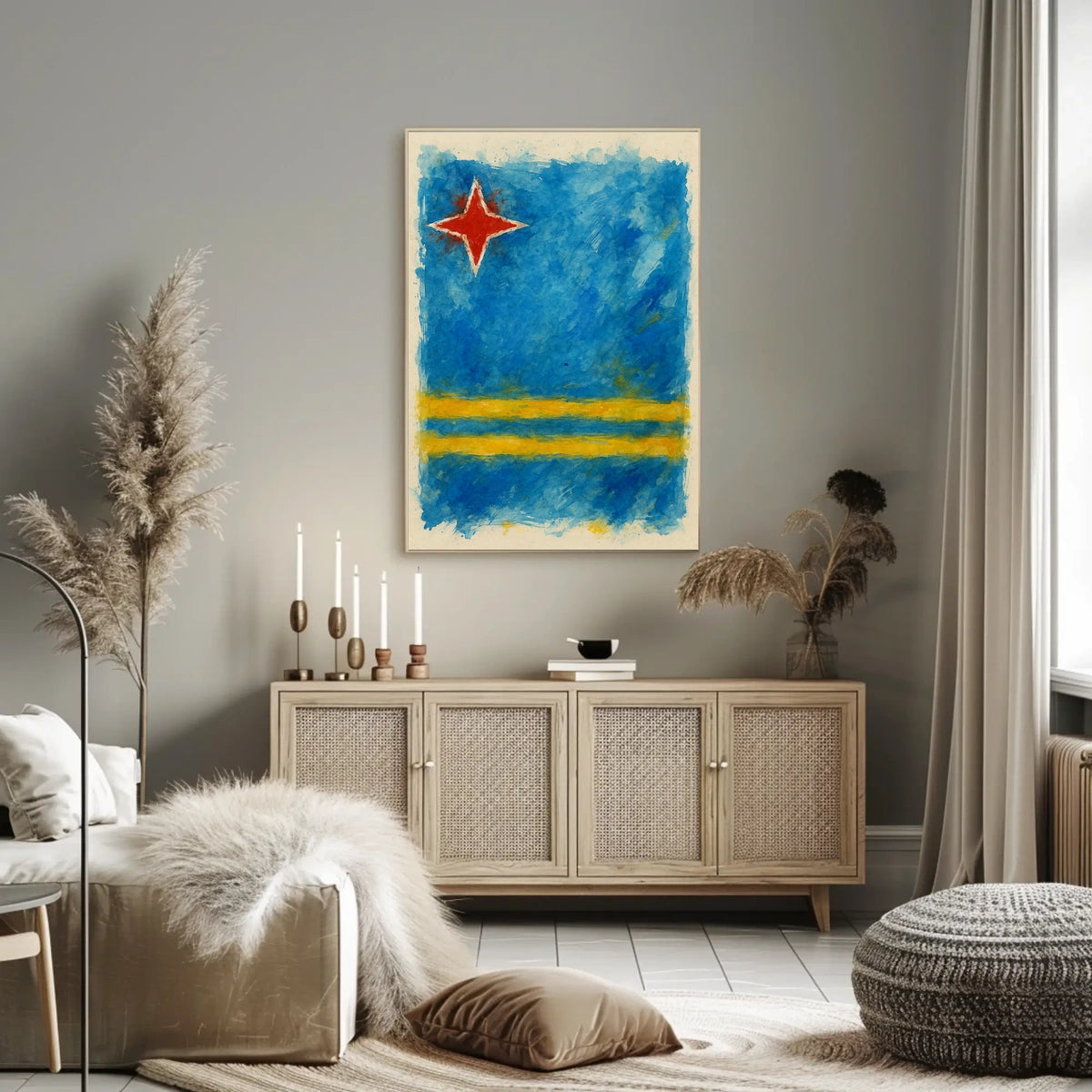 Abstract Flag Design Abstract Poster