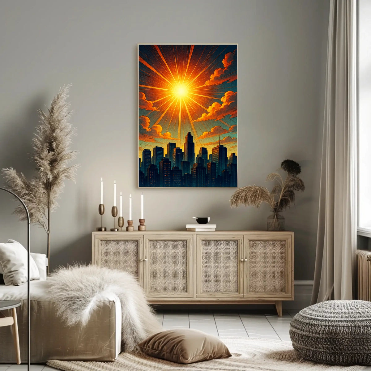 Radiant Cityscape Poster