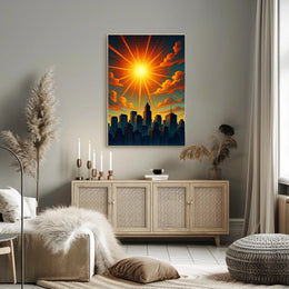 Radiant Cityscape Poster