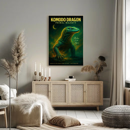 Komodo Dragon Primal Majesty Poster