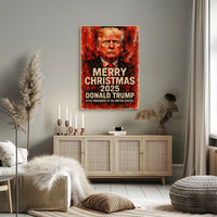 Donald Trump Christmas Holiday 2025 Political Poster