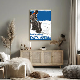Winter Sports In Upper Austria Poster