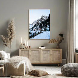 Winter Mountain Retreat Poster