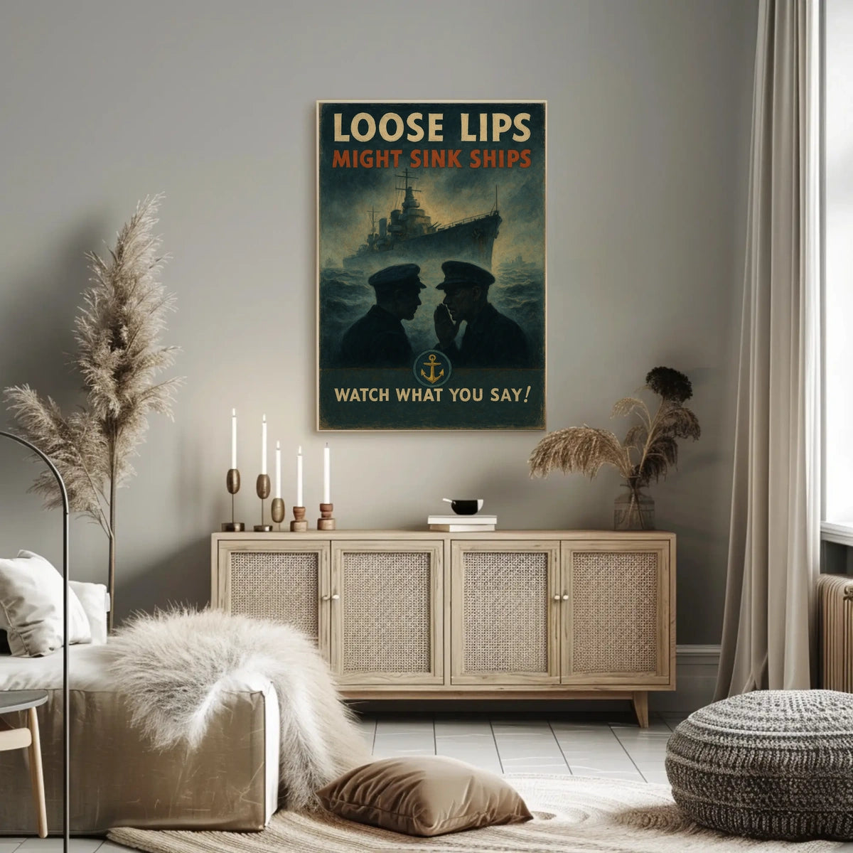 Loose Lips Might Sink Ships Poster