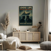Loose Lips Might Sink Ships Poster