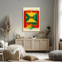 Vibrant Flag Art Poster