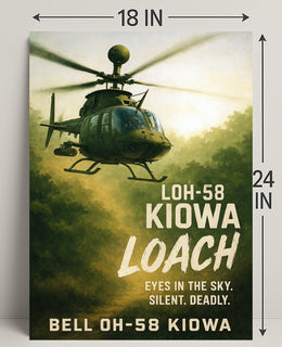 Bell OH-58 Kiowa Eyes in the Sky Poster PosterGoat