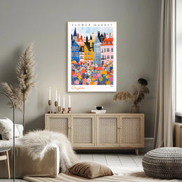Brighton Flower Market Poster PosterGoat