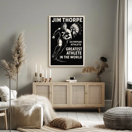 Celebrating an Olympian Legend Jim Thorpe Poster