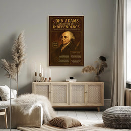 John Adams Historical Vintage Presidential Poster