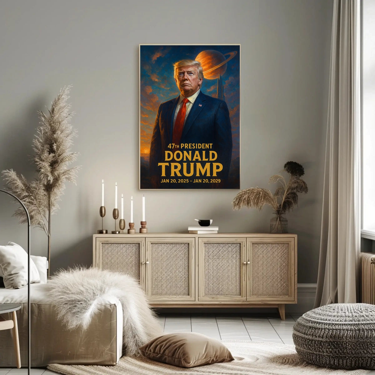 Trump Cosmic Visionary Collector Futurism Poster