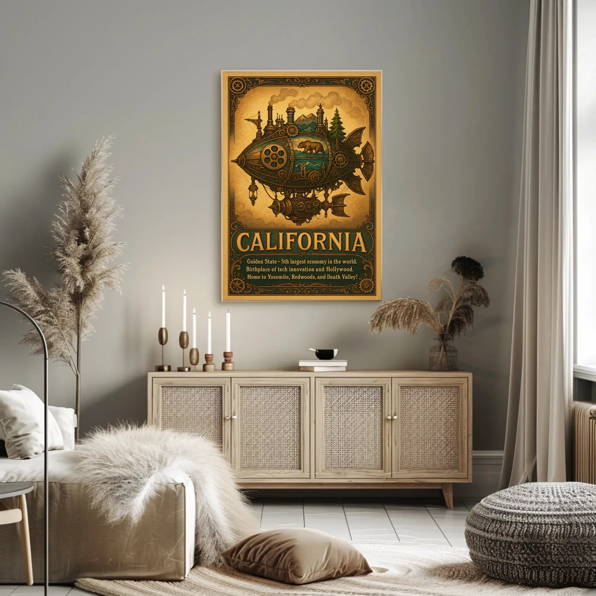 California The Golden State Poster