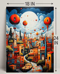 Dreamscape Cityscape Poster