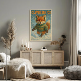 Clever Red Fox Poster