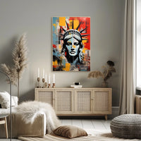 Statue of Liberty Modern Marvel Travel Poster