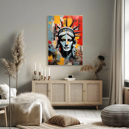 Statue of Liberty Modern Marvel Travel Poster
