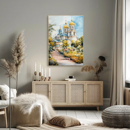 Ukraine Kyiv St Sophia Cathedral City View Landscape Poster