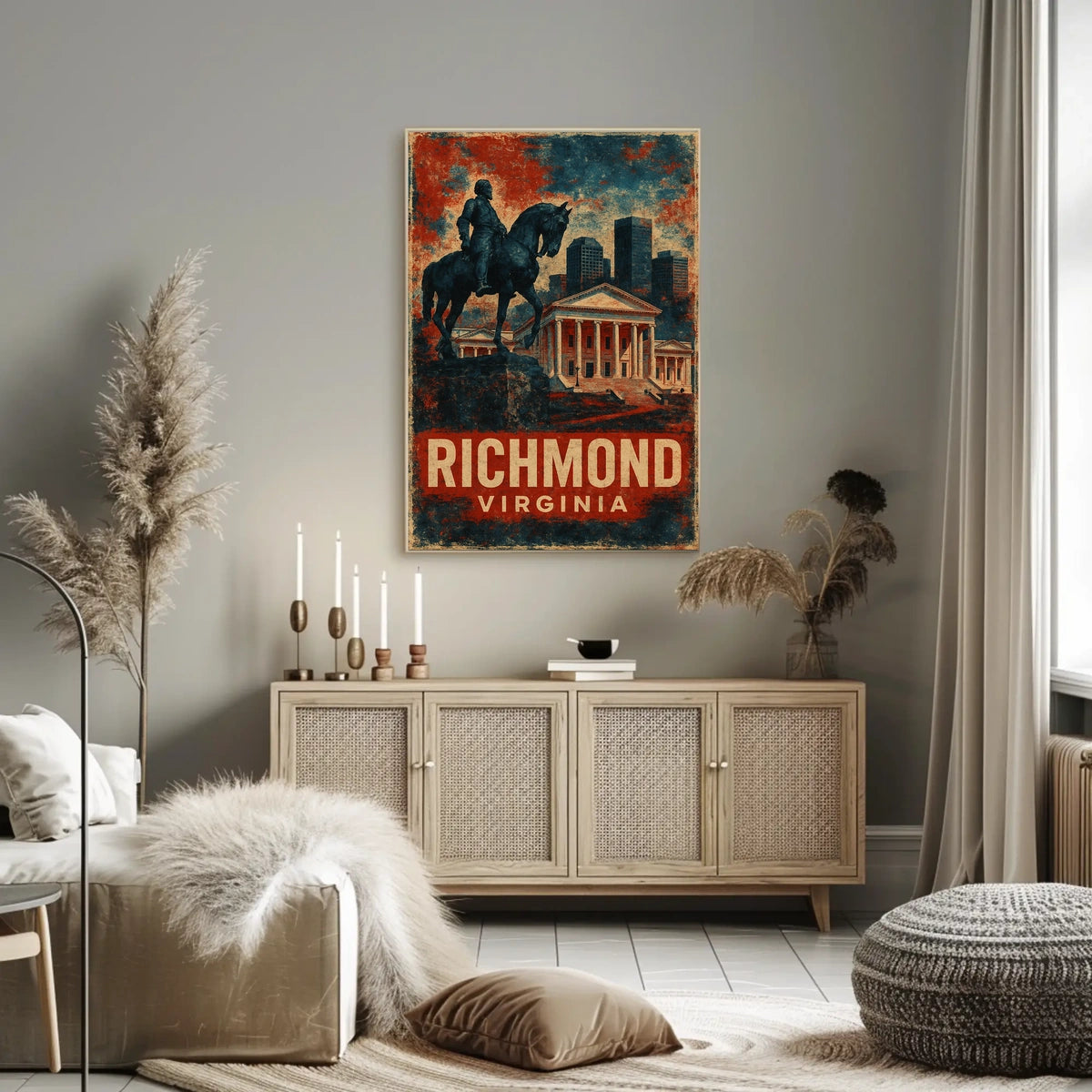 Richmond, Virginia Historical Tribute Poster