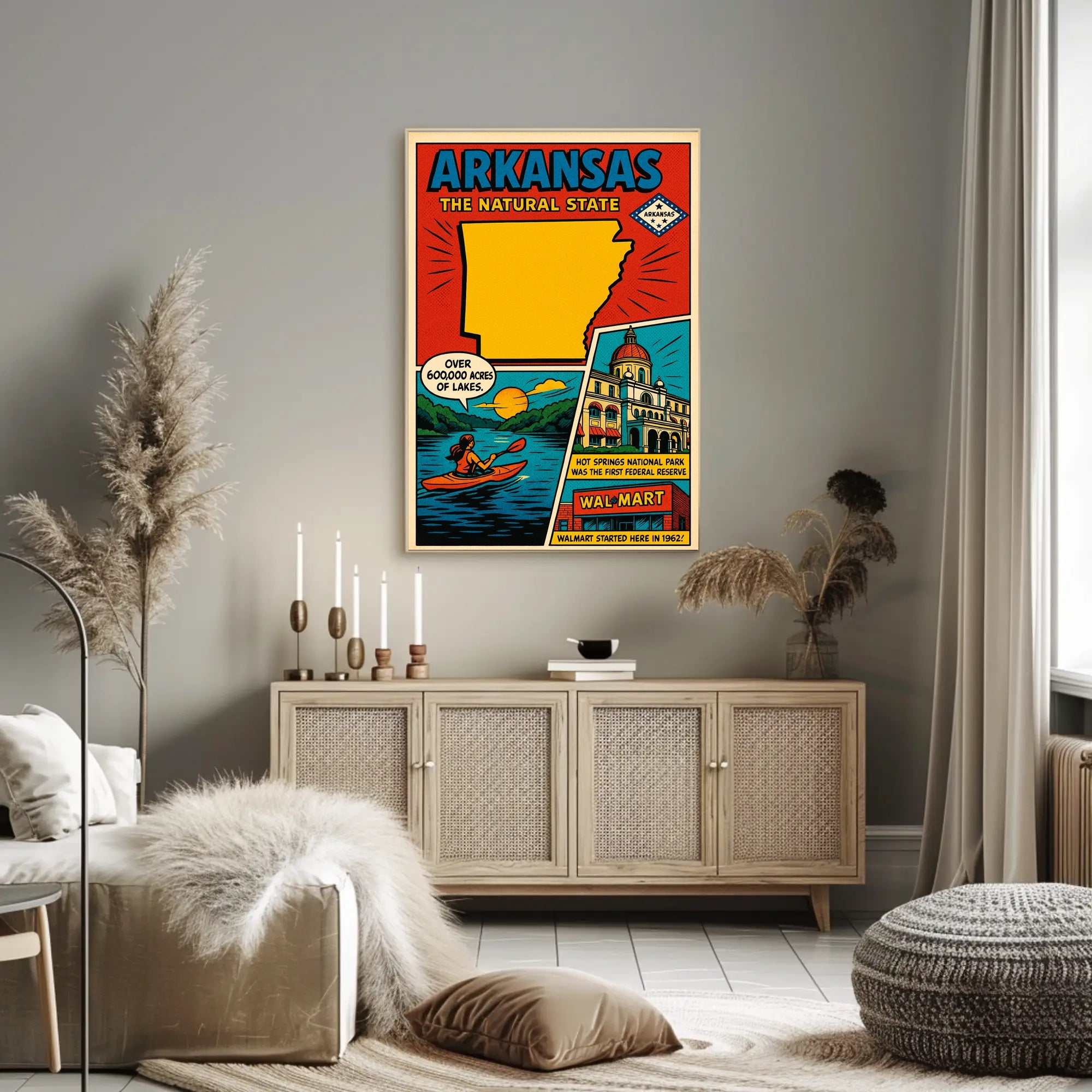Arkansas The Natural State Poster
