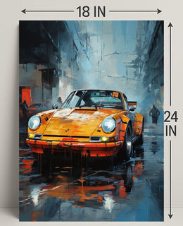 Urban Elegance Classic Car Art Poster PosterGoat