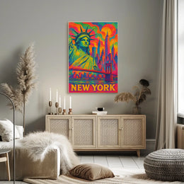 Vibrant New York Cityscape Poster