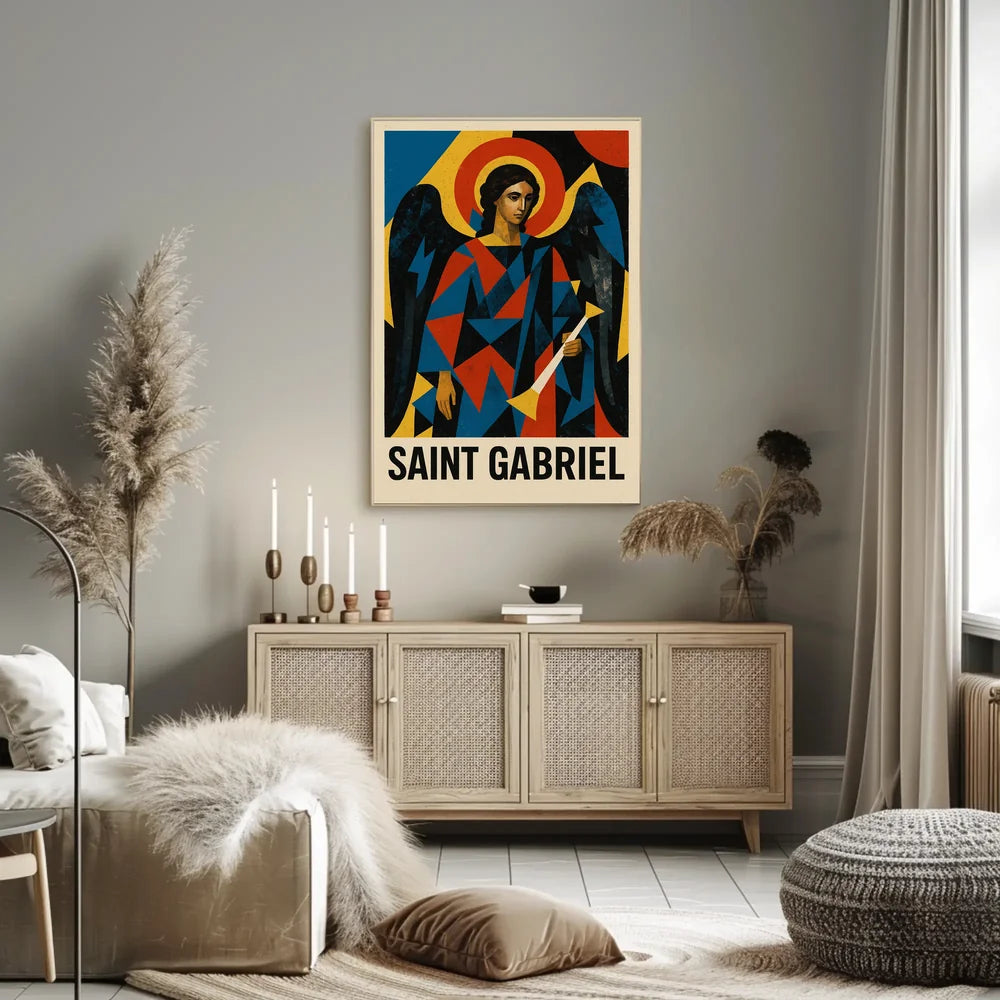 Saint Gabriel Religious Iconography Art Poster