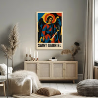 Saint Gabriel Religious Iconography Art Poster