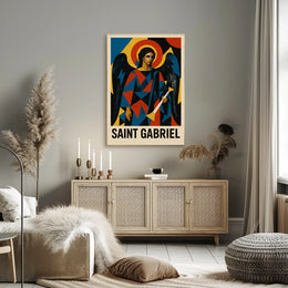 Saint Gabriel Religious Iconography Art Poster