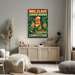 Mrs. Claus Cookie-Baking Competition Poster