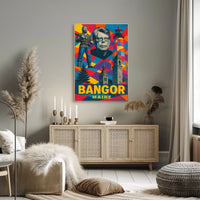 Bangor, Maine A Vibrant Tribute Poster
