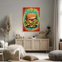 The Ultimate Burger Explosion Poster PosterGoat