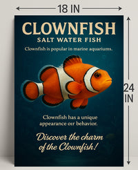 Clownfish Charm Wall Art Print PosterGoat