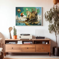 Surrealistic Dreamscape Art Poster, Fantasy or Mythology Poster
