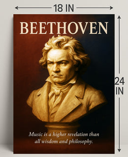 Beethoven Musical Genius Poster PosterGoat