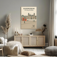 Rijksmuseum and I Amsterdam Poster