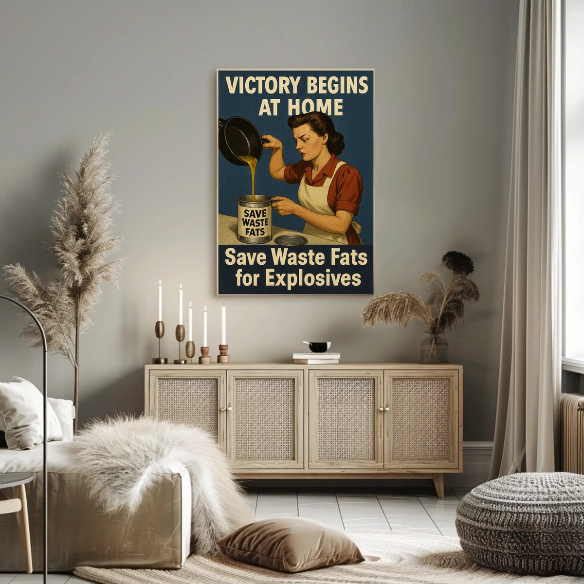 Victory Begins at Home Poster