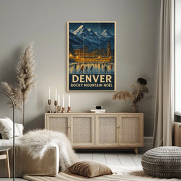 Denver Rocky Mountain Noël Poster