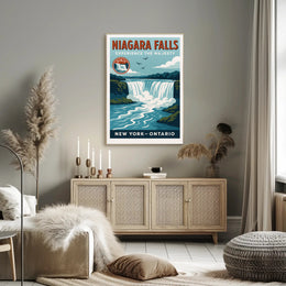 Niagara Falls Experience the Majesty Poster PosterGoat