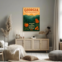 Georgia Heart Of The Southeast Poster