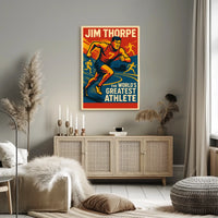 Jim Thorpe Legendary Athlete Poster