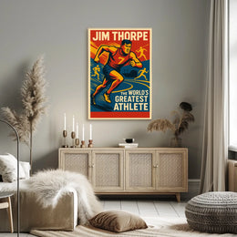 Jim Thorpe Legendary Athlete Poster