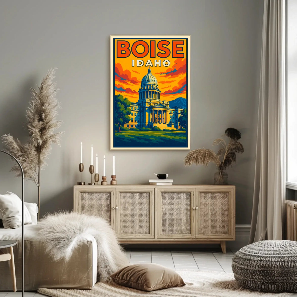 Boise, Idaho Capitol Building Poster