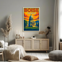 Boise, Idaho Capitol Building Poster